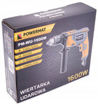 MOCNA WIERTARKA UDAROWA 1600W 13MM REGULACJA UDAR do betonu, cegły i muru, zasilanie sieciowe 230 V, uchwyt zębaty