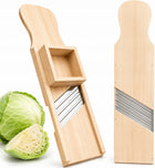 Szatkownica drewniana do kapusty TARKA + TŁUCZEK 4 OSTRZA ZE STALI SOLIDNA