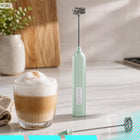 Spieniacz do mleka kawy elektryczny ręczny mocny ubijaczka USB 3 tryby 2w1 mieszadło do cappuccino i latte, dwie