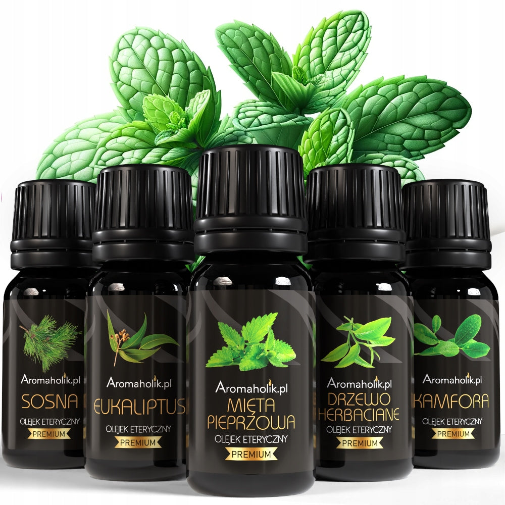 Zdrowotne Aromaty do Sauny - 100% Naturalne Olejki Eteryczne esencja zapachowa, łaźnia fińska, aromaterapia, relaks