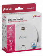 Czujnik dymu bateryjny Kidde KID-2030-DSR detektor pożaru, wykrywacz zadymienia, alarm przeciwpożarowy bezprzewodowy do
