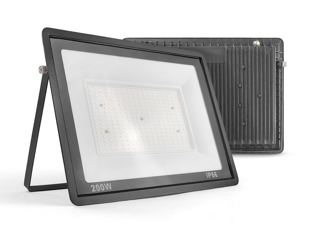 Halogen Naświetlacz LED 200W 20040lm 4000K Zewnętrzny Lampa Robocza Mocna reflektor budowlany IP66 biały neutralny do
