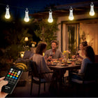 Żarówki LED 2 SZT E27 ładowalne USB pilot regulacja jasności kolor lampy do domu, ciepłe białe 380 lm, 9 w