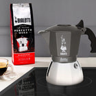 Kawiarka do kuchenki indukcyjnej brikka 4tz 180 ml szara bialetti 170 ml szary aluminium Do kawy