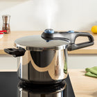 Szybkowar TEFAL Secure Trendy Pressure 6L INDUKCJA P2580701 garnek ciśnieniowy do gotowania, srebrny, można myć w