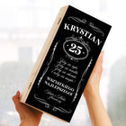 Skrzynka na whisky prezent 18 20 25 30 35 40 45 50 55 60 65 70 urodziny pudełko na butelkę alkoholu z nadrukiem