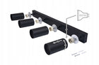 Lampa Sufitowa Listwa Szyna Spot 10x GU10 PREMIUM Kinkiet Solidna i Trwała oprawa oświetleniowa metalowa czarna do