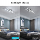 Lampa sufitowa lampa LED wiszaca srebro 6500K nowoczesna do salonu 18W żyrandol aluminiowy 3-punktowy 14 cm 55 cm