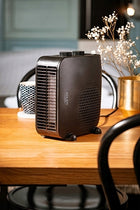 Termowentylator AD 7725 Black 2000W 2 Poziomy Mocy + Termostat czarny farelka elektryczna grzejnik do pokoju piecyk z