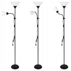 Lampa Stojąca Podłogowa LED 176cm Do Czytania E27 E14 regulowana czarna oświetlenie wnętrza, zasilanie sieciowe