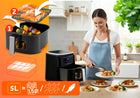 Frytkownica beztłuszczowa frytownica Air Fryer 5l Berdsen 1500W czarny