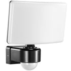 Lampa Zewnętrzna LED 30W Czujnik Ruchu i Zmierzchu Regulacja Halogen Czarny naświetlacz 2200 lm IP65 światło neutralne