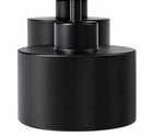 Lampa sufitowa wisząca żyrandol plafon okrągła 3X E27 LED czarna oprawa metalowa do salonu i jadalni, maks. 30 w na