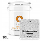 Farba Strukturalna Elewacyjna Silikonowa Fasadowa 10l Biel w Szarość F251 do ścian zewnętrznych, matowa, wydajność 6
