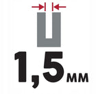 Prowadnica dolpima 0,325 1,5 45cm husqvarna 158PXBK095 15CALI husqvarna NAC szyna do piły łańcuchowej, osprzęt do