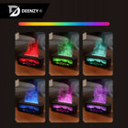 Nawilżacz powietrza kominek LED RGB dyfuzor aromaterapia timer + olejek nawilżacz ultradźwiękowy 10 w