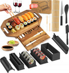 MASZYNKA DO ROBIENIA SUSHI Z TACA SUSHI ROLKA MATA PRASKA ZESTAW forma do maki, przyrząd do zwijania ryżu, wielorazowy