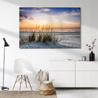 Obraz na płótnie 120x80 Plaża Morze Zachód Słońca XXL duży do Salonu dekoracja ścienna, sypialnia, kuchnia, format