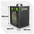 NAGRZEWNICA ELEKTRYCZNA 3KW MOCNA DMUCHAWA FARELKA TERMOSTAT GRZEJNIK 3000W grzewcza