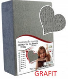 Prześcieradło frotte z gumką 160x200 frote polskie grube frotta grafitowe na materac do 20 cm, do łóżka, tekstylia