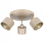 Lampa Sufitowa Wisząca Kinkiet Oprawa Żyrandol 3x E27 LED Kaszmirowa Beżowa oświetlenie wnętrz metalowa do salonu