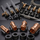 Praska zaciskarka do RUR PEX hydrauliczna zestaw 12 matryc TH u V 15-32mm do instalacji wodnych, ręczna, wymienne