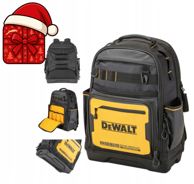 DeWALT plecak PRO na narzędzia odporny na zabrudzenia DWST60102 torba warsztatowa, organizer z przegrodami, kieszeń laptopowa, stabilna podstawa