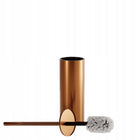 REA szczotka WC B106 brush copper czyścik do muszli klozetowej, stojący zestaw łazienkowy, metalowy, szary, włosie z