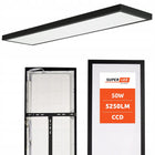 Panel LED Sufitowy Plafon 50W 5250 lm Natynkowy 120 x 30cm premium czarny oprawa oświetleniowa prostokątna, wymienny