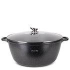 Garnek duży 18,5 L tradycyjny marmurowy kociołek pokrywa indukcja kamille aluminiowe naczynie 40 cm do gotowania, na