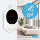 Czujnik gazu czadu LPG alarm detektor tlenku węgla CO certyfikowany 2w1 LCD wykrywacz, sygnalizator przewodowy