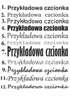 Naklejka twój tekst dowolny napis personalizowany 40cm ozdoba na ścianę z folii, dekoracja ścienna, własny wzór