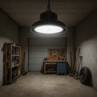 Lampa przemysłowa hermetyczna LED UFO 100W 10000lm IP65 magazyn hala sklep oprawa high bay, sufitowa, aluminiowa czarna
