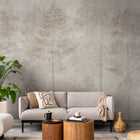 Fototapeta drzewa natura LAS akwarele beton boho 3D tapeta ścienna 400x280 mural flizelinowy, bez pasowania wzoru