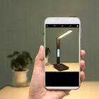 LAMPKA LED BIURKOWA REGULOWANA SZKOLNA BIURKO WYŚWIETLACZ LCD BUDZIK USB do nauki i czytania, ściemniana, czarna