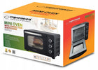 Mini piekarnik piecyk elektryczny z termoobiegiem do pieczenia 25l 1600W 25 l 1600 w czarny