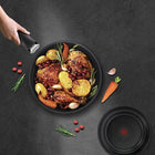Patelnie garnki tefal Ingenio Ultimate 10el naczynia kuchenne aluminiowe z powłoką nieprzywierającą do indukcji