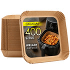 Wkład AIR fryer papier do pieczenia 400 SZT 20x20cm papierowe foremki forma tacki frytkownica beztłuszczowa