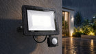 Halogen LED 200W lampa z czujnik ruchu zmierzchu naświetlacz reflektor IP66 do posesji i podjazdu, garażu, zimne białe