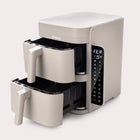 Frytkownica beztłuszczowa dwukomorowa pionowa panel boczny LED Air Fryer szary