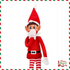 Oryginalny ELF psotnik elves behavin badly psotny skrzat chłopiec 40cm dekoracja bożonarodzeniowa, figurka świąteczna z