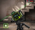 Laser krzyżowy poziomica laserowa 360 płaszczyznowa laser zielony mapower do prac remontowych, układania płytek i