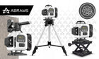 Poziomica laserowa krzyżowa 16 linii laser 4D 360 statyw walizka zestaw PRO do glazury, sufitów i montażu, zasięg 60 m