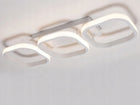 Lampa sufitowa LED wisząca plafon żyrandol 33W 4500K Nowoczesna biała oprawa oświetleniowa, 3 punkty światła