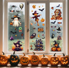 Naklejki na okno szybę HALLOWEEN Dynia Wiedźma mix wzorów 10 arkuszy H27 dekoracje na szkło, ozdoba na przyjęcie