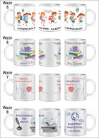 Kubek Na Dzień Nauczyciela z podziękowaniami imiona uczniów prezent ceramiczny 300 ml personalizowany z własnym napisem