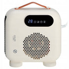 Termowentylator z termostatem farelka pilot grzejnik elektryczny 2000W LCD beżowy