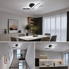 Lampa Sufitowa Wisząca LED Żyrandol Czarna Nowoczesna 24W 6500K do Salonu 3 punkty światła, aluminium, zintegrowane