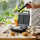 Gofrownica 2 Duże Gofry Mocna Niewyciekająca non-stick Czarna Matowa CR3092 nominalna