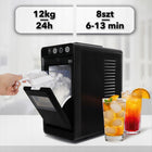 Kostkarka do lodu heva VIO domowa do kostek 12kg/24h 120W slim + łopatka 120 w czarny